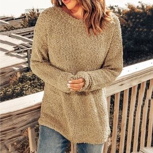 Sage Popcorn Sweater